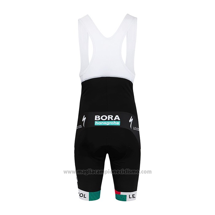 2022 Abbigliamento Ciclismo Bora-Hansgrone Verde Bianco Manica Corta e Salopette
